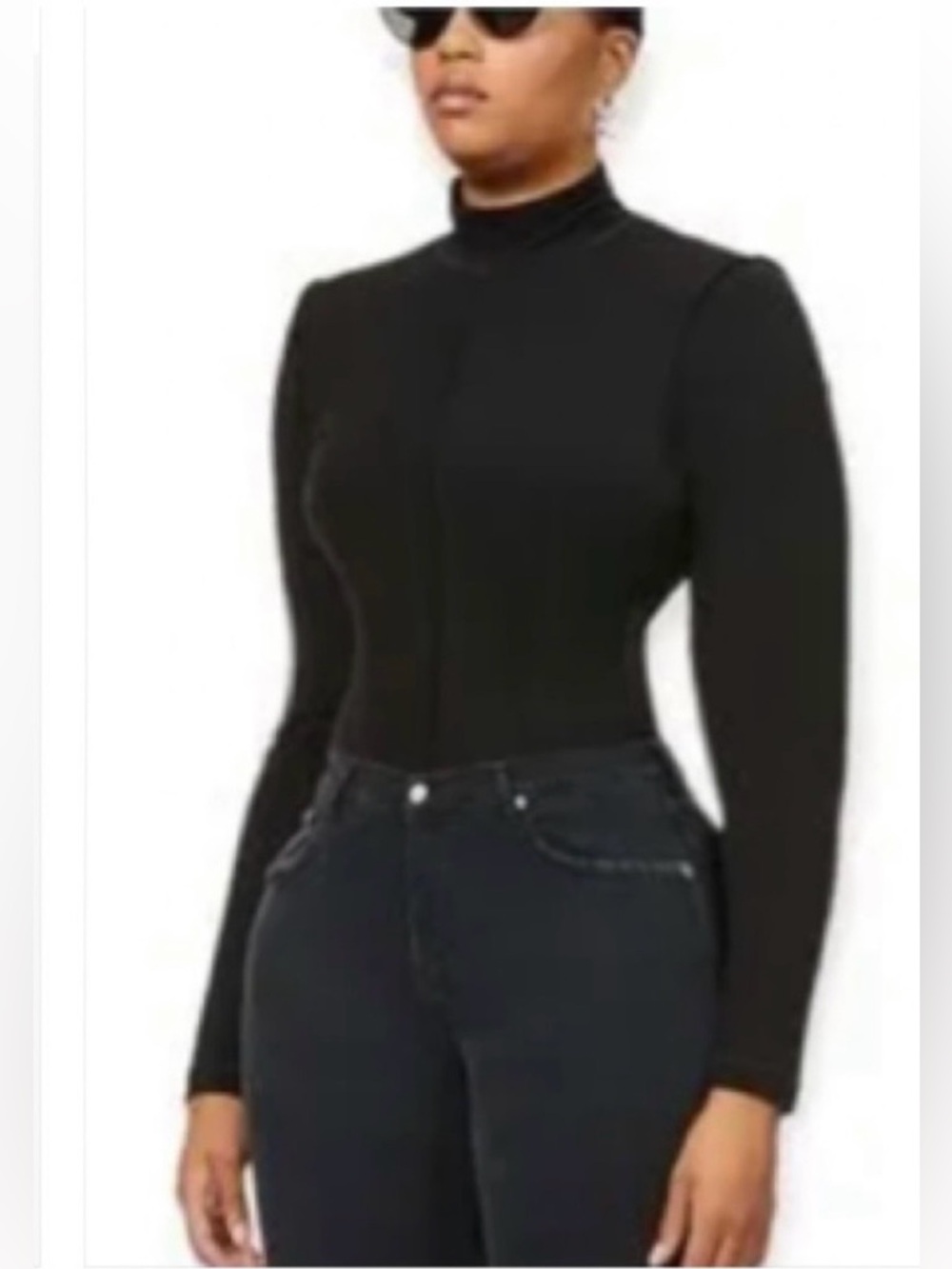 Ganni • Lightweight Jersey High Neck Top Size 36 - US 4